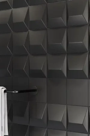 carrelage 3D keops negro mat 15x15 cm Produit De Marque